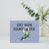 TOP Ski New Hampshire Postkarte (Stehend Vorderseite)