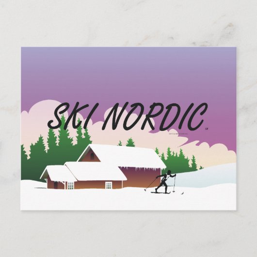 TOP Ski Nordic Postkarte (Vorderseite)