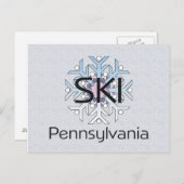 TOP Ski Pennsylvania Postkarte (Vorne/Hinten)