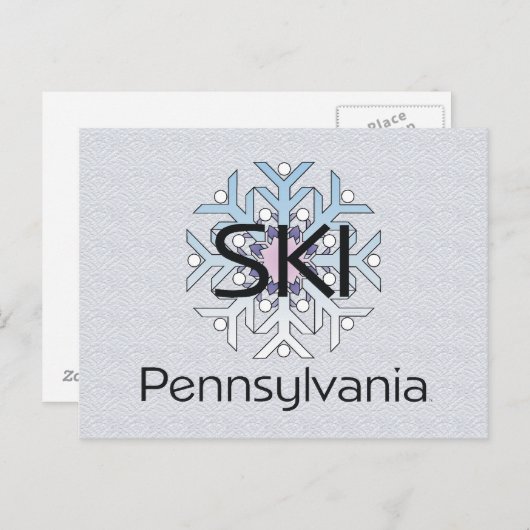 TOP Ski Pennsylvania Postkarte (Vorne/Hinten)