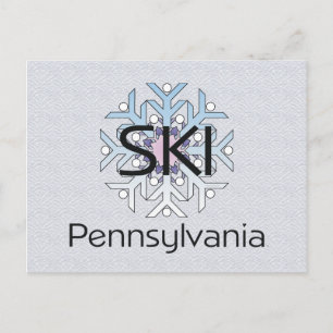 TOP Ski Pennsylvania Postkarte