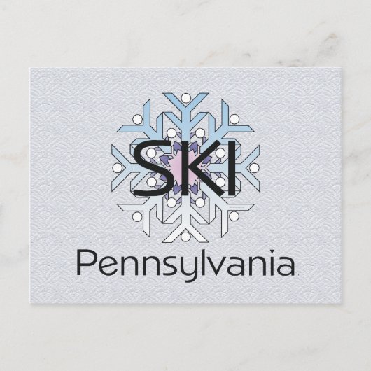 TOP Ski Pennsylvania Postkarte (Vorderseite)