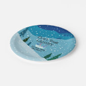 TOP Ski Spaß Pappteller (Schrägansicht)