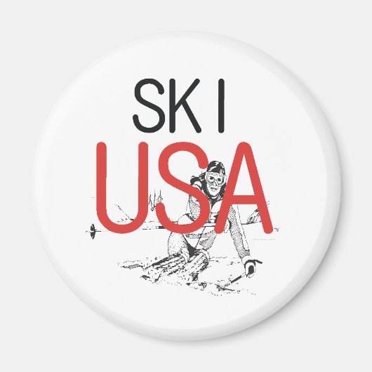 TOP Ski USA Magnet (Vorne)