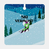 TOP Ski Vermont Metal Ornament (Rückseite)
