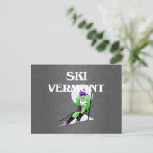 TOP Ski Vermont Postkarte (Stehend Vorderseite)