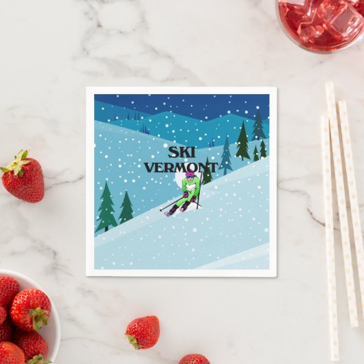 TOP Ski Vermont Serviette (Beispiel)
