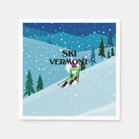 TOP Ski Vermont Serviette (Vorderseite)