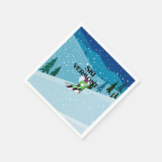 TOP Ski Vermont Serviette (Ecke)