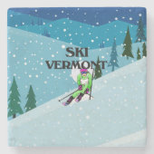TOP Ski Vermont Steinuntersetzer (Vorderseite)