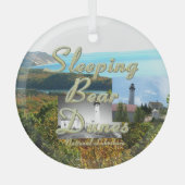 TOP Sleeping Bear Dunes Glass Ornament (Vorderseite)