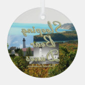 TOP Sleeping Bear Dunes Glass Ornament (Rückseite)