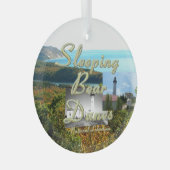 TOP Sleeping Bear Dunes Glass Ornament Aus Glas (Vorderseite Rechts)