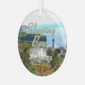 TOP Sleeping Bear Dunes Glass Ornament Aus Glas (Vorderseite links)