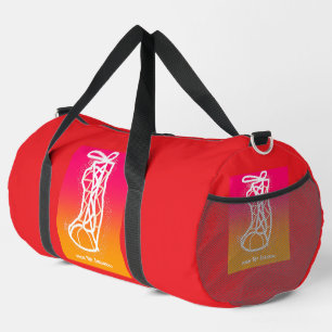 Top Sneakers Red Athletic Travel Duffle Bag