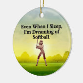 TOP Softball Dreams Keramik Ornament (Links)