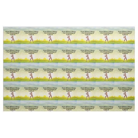 TOP Softball Dreams Stoff (Fat Quarter (45,7 x 55,9 cm))