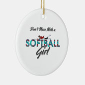 TOP Softball Girl Keramik Ornament (Rechts)