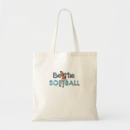 TOP Softball-Motto Tragetasche (Vorne)