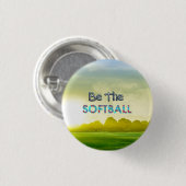 TOP Softball-Slogan Button (Vorne & Hinten)