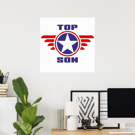 Top Son: Bestes Son Birthday Geschenk Poster (Heimbüro)