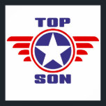 Top Son: Bestes Son Birthday Geschenk Poster<br><div class="desc">Top Son: Zeige deinem Sohn,  dass er der beste Sohn ist,  mit diesem wunderbaren Geschenk für seinen Geburtstag oder jeden besonderen Tag,  den du will,  ihn zu feiern.</div>