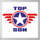 Top Son: Bestes Son Birthday Geschenk Poster (Vorne)