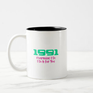 Top-Song 1991 Zweifarbige Tasse