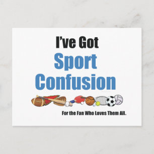 TOP Sportverwirrung Postkarte