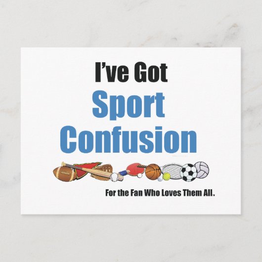 TOP Sportverwirrung Postkarte (Vorderseite)