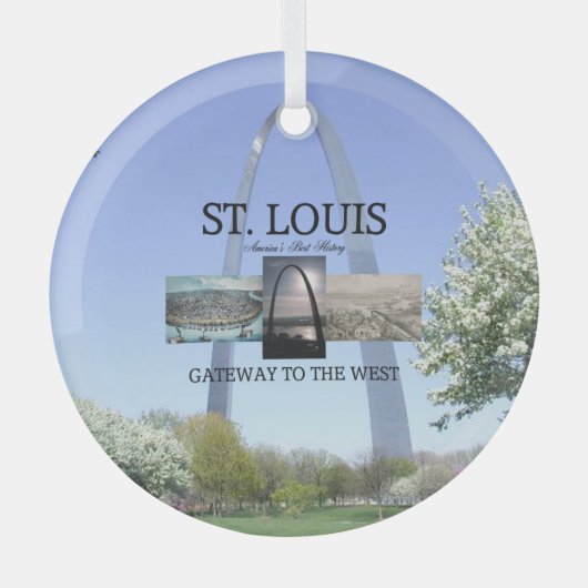 TOP St. Louis Gateway Glass Ornament Aus Glas (Vorderseite)