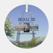 TOP St. Louis Gateway Glass Ornament Aus Glas (Rückseite)