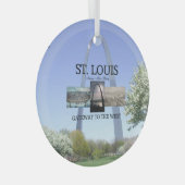 TOP St. Louis Gateway Glass Ornament Aus Glas (Vorderseite Rechts)