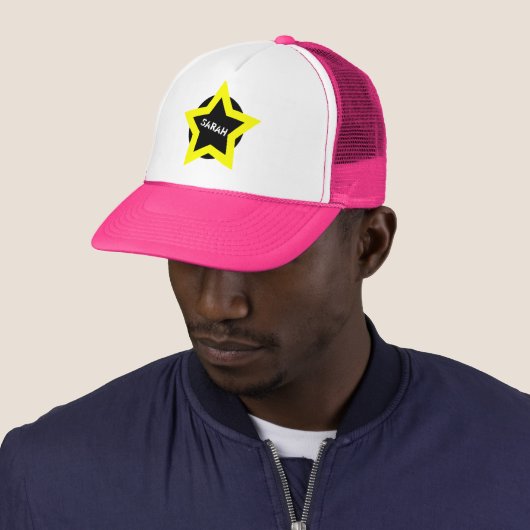 Top Star & Sarah (Name) Mode - Trucker Hat Truckerkappe (Beispiel)