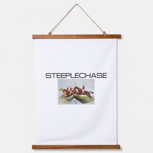 TOP Steeplechase Wandteppich Mit Holzrahmen (Vorderseite)