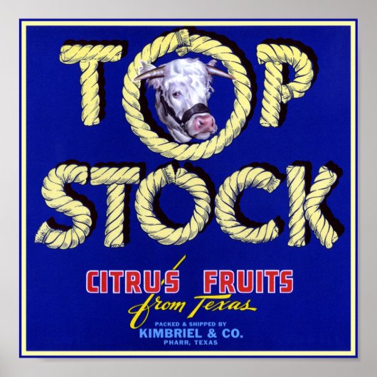 Top Stock Cow Poster (Vorne)
