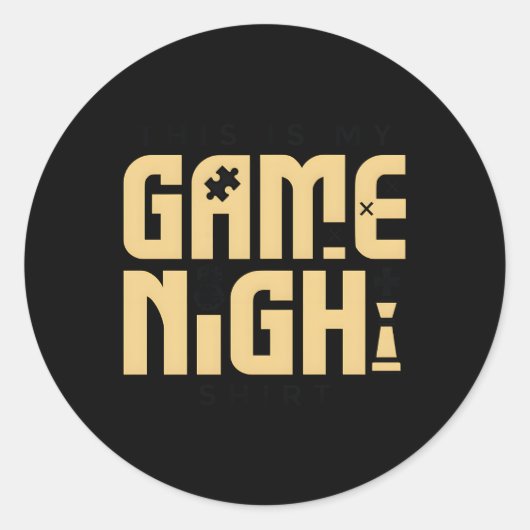 Top-Strategie-Gamer des Board Gaming Table Runder Aufkleber (Vorderseite)