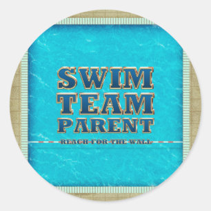 TOP Swim Team Parent Runder Aufkleber