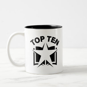 Top Ten Book Zweifarbige Tasse