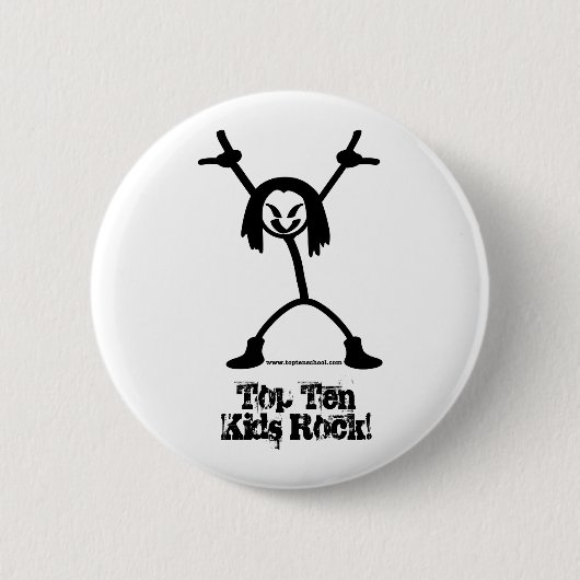 Top Ten-Rocker-Knopf Button (Vorderseite)