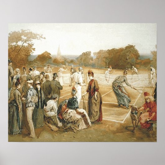 TOP Tennis Alte Schule Poster (Vorne)