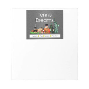 TOP Tennis Dreams Notizblock