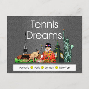 TOP Tennis Dreams Postkarte