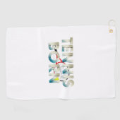 TOP Tennis Geboren Golfhandtuch (Horizontal)