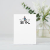 TOP Track und Field Girl Einladung (Stehend Vorderseite)