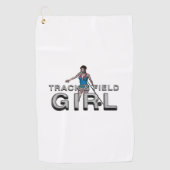 TOP Track und Field Girl Golfhandtuch (Vorderseite)