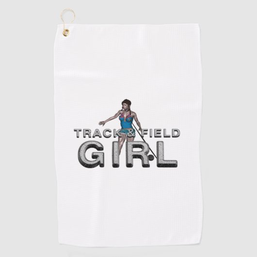 TOP Track und Field Girl Golfhandtuch (Vorderseite)