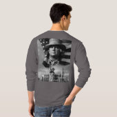 Top Trending USA Basic Long Sleeve T - Shirt - Com (Schwarz voll)