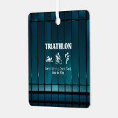 TOP Triathlon Metal Ornament (Vorderseite links)
