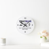 TOP Triathlon Runde Wanduhr (Zuhause)